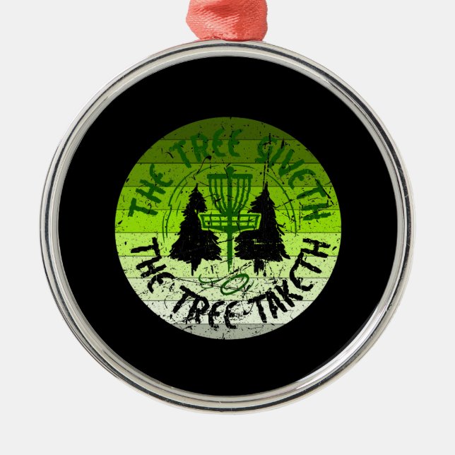 Disc Golf Metal Tree Decoration (Front)