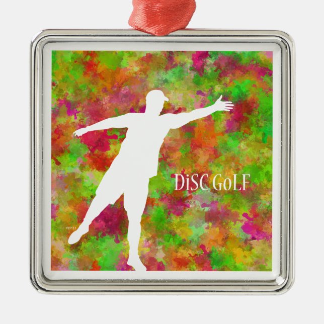 Disc Golf Metal Tree Decoration (Front)