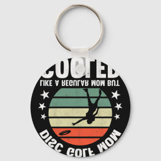 Disc Golf Mom Disc Golfing Mother Frisbee Golfer W Key Ring