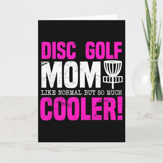 Disc Golf Mum Funny  Card (Front)