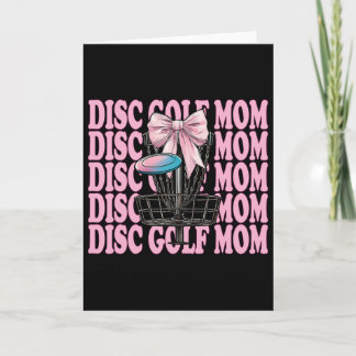 Disc Golf Mum Mama Mother's Day Discgolf Coquette  Card