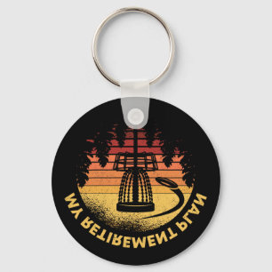 Disc Golf My Retirement Plan Retro Grandpa Gift Ho Key Ring