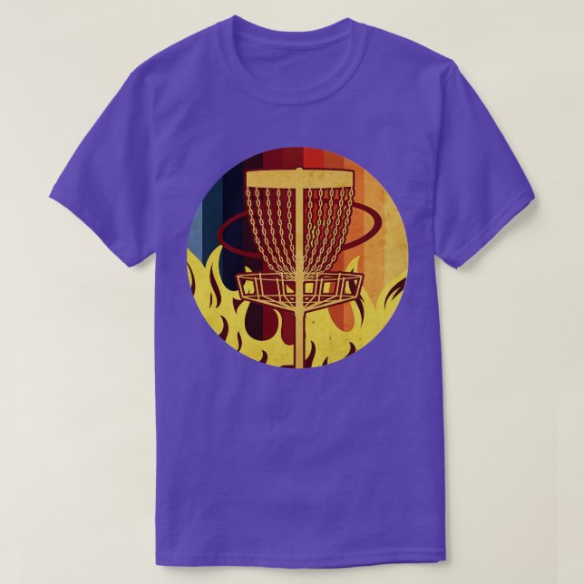 Disc Golf On Fire T-Shirt (Design Front)