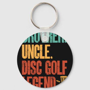 Disc Golf Player Brother Uncle Disc Golf Legend Key Ring
