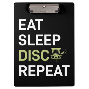 Disc Golf Player Eat Sleep Disc Golf Repeat Clipboard