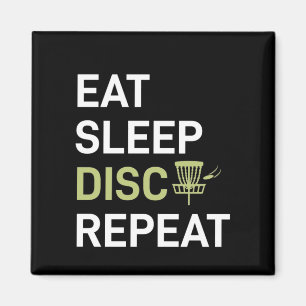 Disc Golf Player Eat Sleep Disc Golf Repeat Magnet