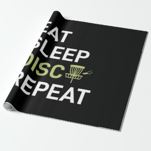 Disc Golf Player Eat Sleep Disc Golf Repeat Wrapping Paper