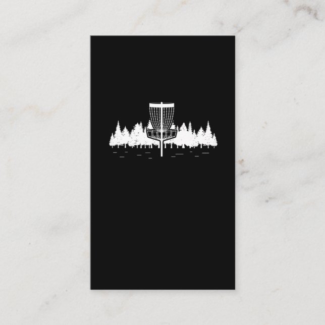 Disc Golf Player Forest Sport Frisbee Disc Golfing Business Card (Front)