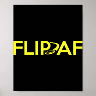 Disc Golf Player - Funny Flip Disc Golfer  Poster
