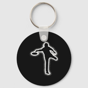 Disc Golf Player Kids Boys Men Disc Golfer Key Ring