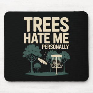 Disc Golf Player Outdoor Sport Design Mouse Pad