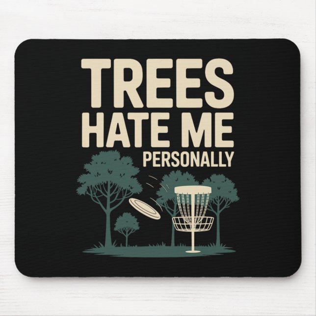 Disc Golf Player Outdoor Sport Design  Mouse Pad (Front)