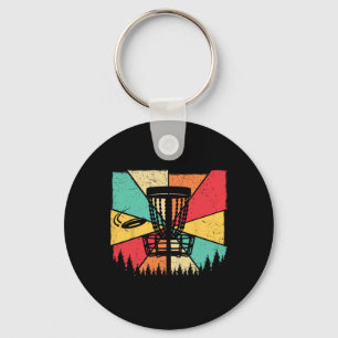 Disc Golf Player Retro Vintage - Disc Golf Sket De Key Ring