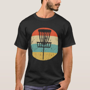 Disc Golf Retro Disc Golf Basket T-Shirt