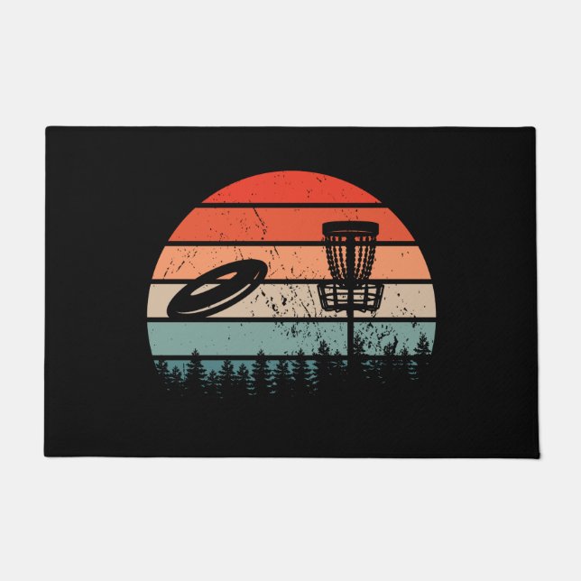 Disc Golf Retro Doormat (Front)