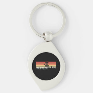Disc Golf Retro Key Ring