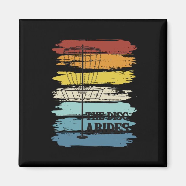 Disc Golf Retro Magnet (Front)
