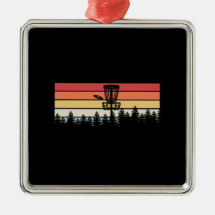 Disc Golf Retro Metal Tree Decoration