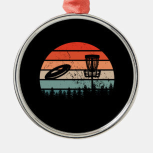 Disc Golf Retro Metal Tree Decoration