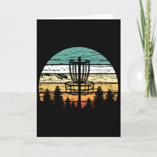 Disc Golf Retro Shirt, Sunset Vintage Frisbee Golf Card