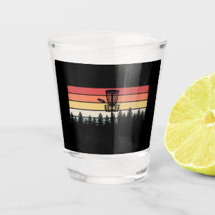 Disc Golf Retro Shot Glass