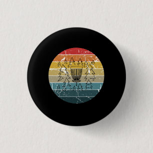 Disc Golf Retro Vintage 3 Cm Round Badge