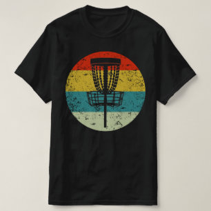 disc golf retro vintage  silhouette 70s T-Shirt