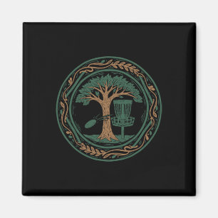 Disc Golf Scene Flying Disc Tree Disc Golf Sket  Magnet