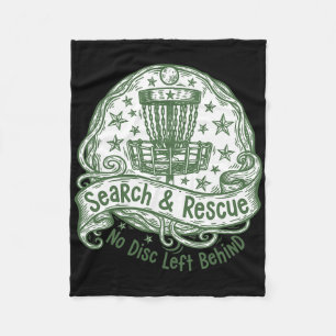 Disc Golf Search And Rescue No Disc Left Behind _2 Fleece Blanket