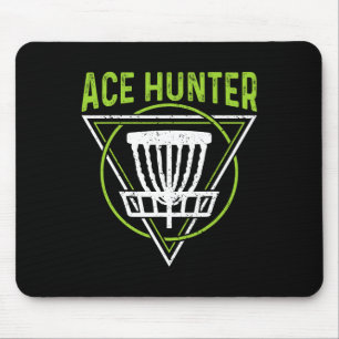 Disc Golf Shirt Funny Ace Hunter Disc Golf  Mouse Pad