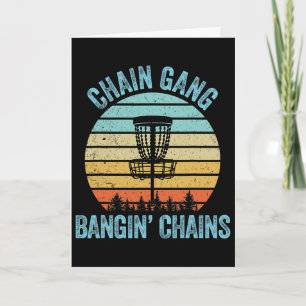 Disc Golf Shirt Funny Chain Retro Disc Golf Gift Card