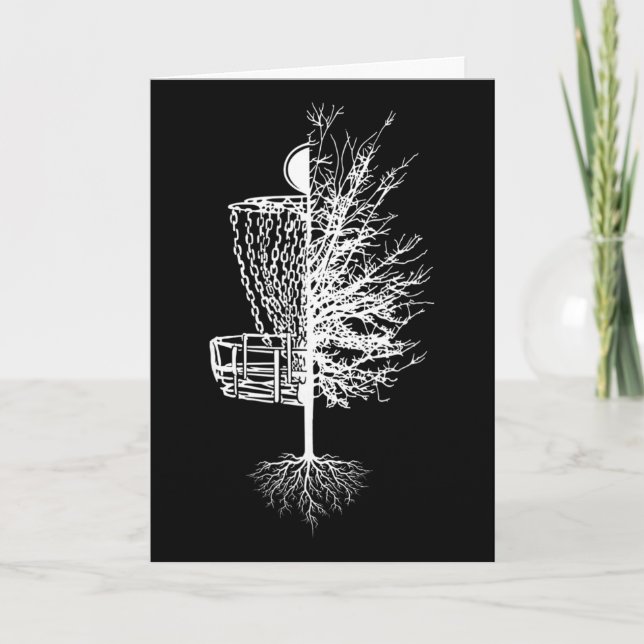 Disc Golf Shirt Sket Tree Frisbee Golf  Card (Front)