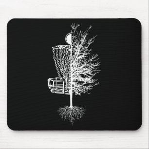 Disc Golf Shirt Sket Tree Frisbee Golf Mouse Pad