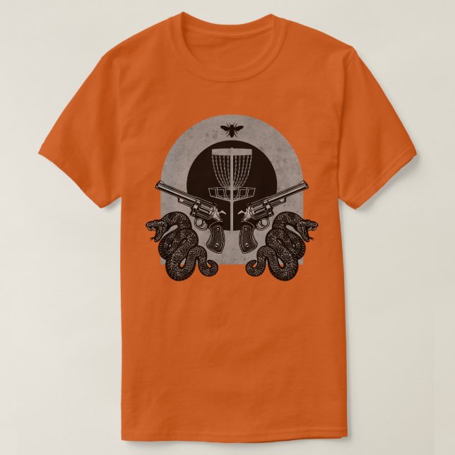 Disc Golf Shooter Team BW T-Shirt (Design Front)