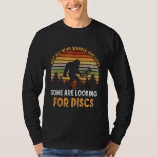 Disc Golf Some Are Looking Gorilla Retro Frolf Fly T-Shirt