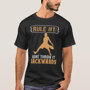 Disc Golf Sport Throw Backwards Frisbee Golf T-Shirt