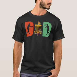 Disc Golf Sports Vintage Disc Golf Dad Father's D T-Shirt