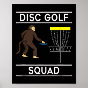 Disc Golf Squad Ironic Saying Hobby Sports Poster