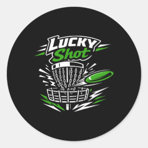 Disc Golf St. Patrick's Day Frolf Player Chain Ng Classic Round Sticker