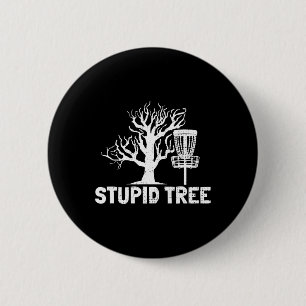 Disc Golf Stupid Tree Noun Dictionary Gifts Midran 6 Cm Round Badge