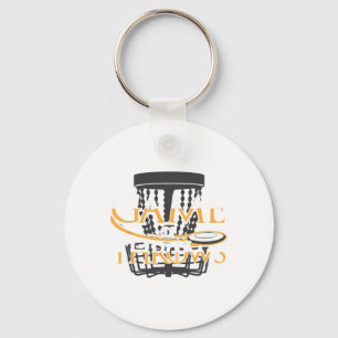 Disc Golf T Shirt For Men Women Funny Frisbee Golf Key Ring