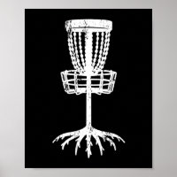 Disc golf target tree roots basket forest forester