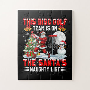 Disc Golf Team is On Santa's Xmas Naughty Jigsaw Puzzle