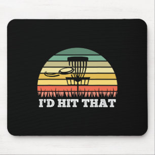 Disc Golf Tee For Men Women Funny Frisbee Golf Mouse Pad