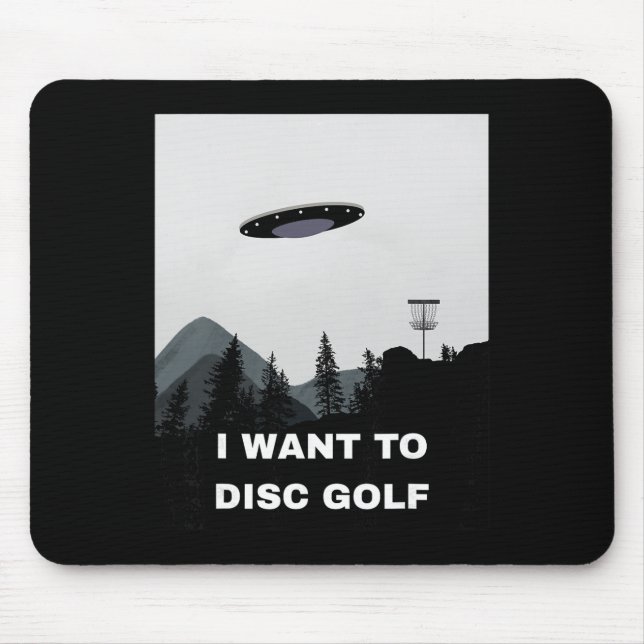Disc Golf Ufo  Mouse Pad (Front)