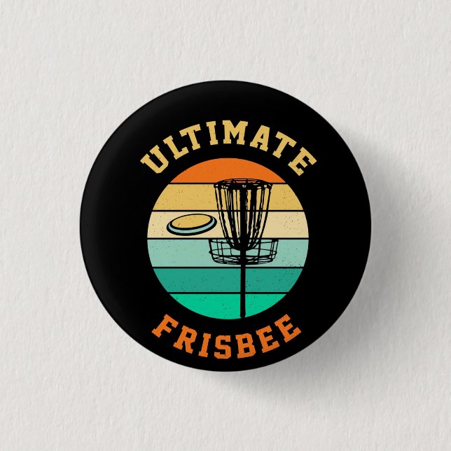 Disc Golf Ultimate Frisbee 3 Cm Round Badge (Front)