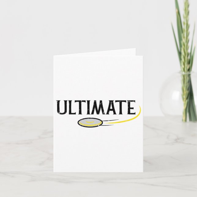 Disc Golf Ultimate Frisbee Frolf Sport Player Men  Card (Front)