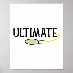 Disc Golf Ultimate Frisbee Frolf Sport Player Men Poster