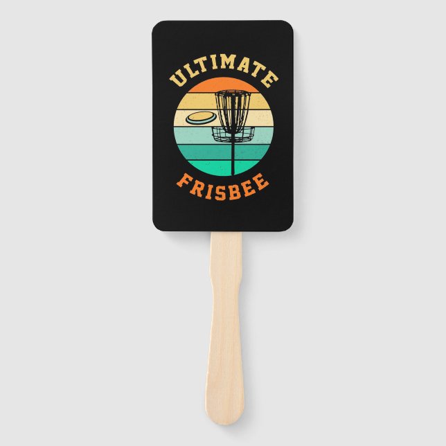 Disc Golf Ultimate Frisbee Hand Fan (Front)