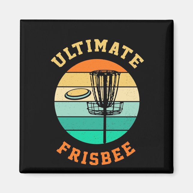 Disc Golf Ultimate Frisbee Magnet (Front)